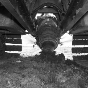 Ontginning, grondbewerking, egaliseren, bezanden, ruilverkavelingen, bezandingsm, Bestanddeelnr 159-0340