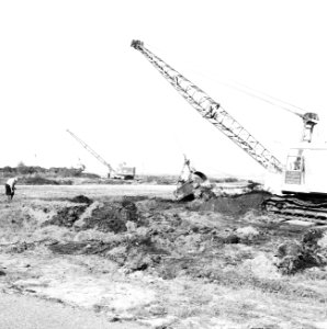 Ontginning, grondbewerking, egaliseren, bezanden, westerveenweg, Bestanddeelnr 250-8009