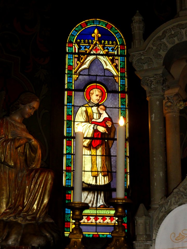 Onesse-et-Laharie (Landes) église, vitrail 07
