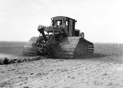 Ontginning, grondbewerking, egaliseren, bezanden, ruilverkavelingen, bezandingsm, Bestanddeelnr 159-0487