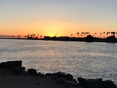 Sunset san diego mission bay