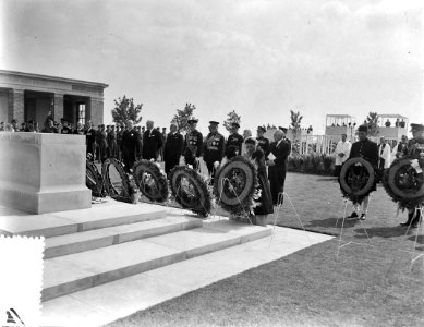 Onthulling van het oorlogsmonument te Groesbeek door de hertog van Gloucester, Bestanddeelnr 907-7943