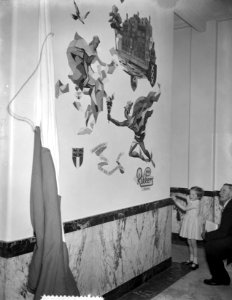 Onthulling glasmozaik NV Rikkers Prinsengracht 612-622, Bestanddeelnr 907-7619