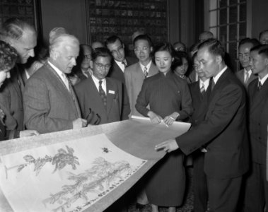 Ontvangst Chinese Handelsdelegatie Stadhuis Amsterdam, Bestanddeelnr 907-9109