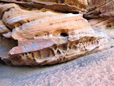 Rock strata hiking utah