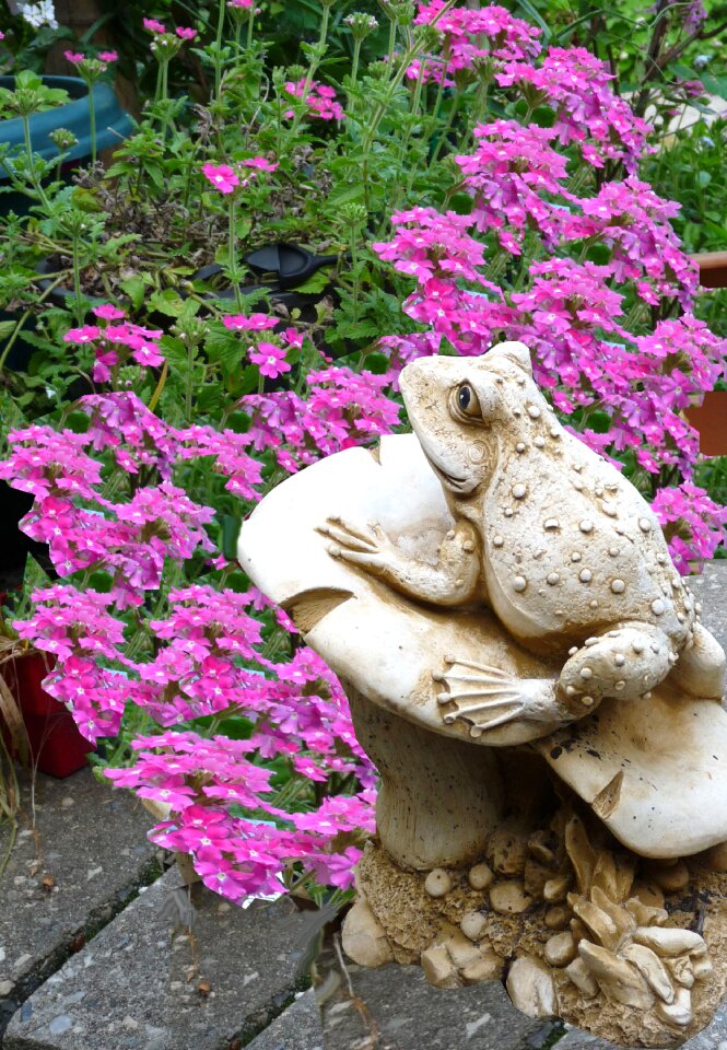 Statue flowers nature