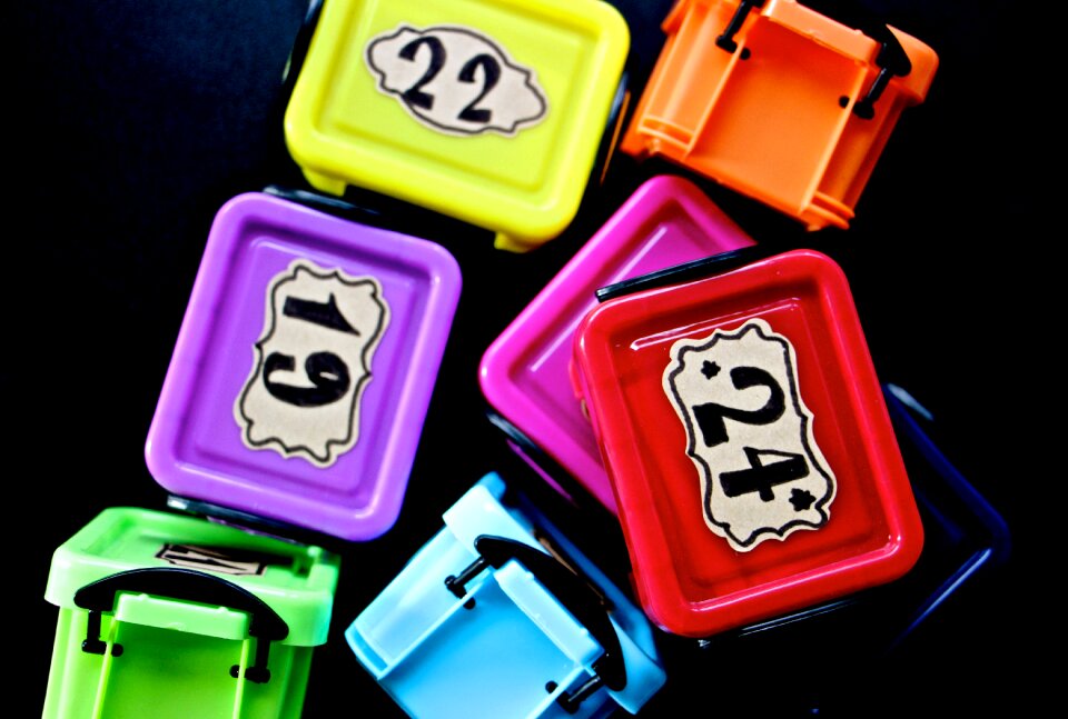 Christmas gifts colorful