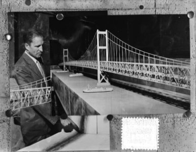 Ontvangst brug door H. Ing. Vebinding Sicilie met Italie, Bestanddeelnr 905-8245