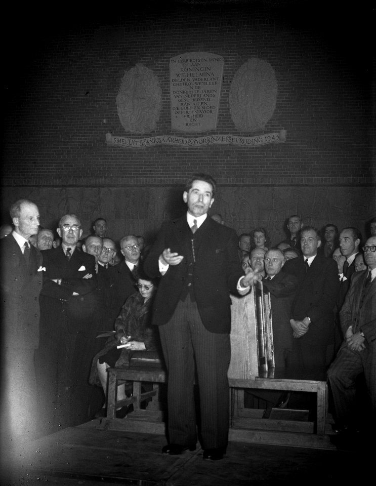 Onthulling gedenksteen Koopmansbeurs, Bestanddeelnr 902-5092