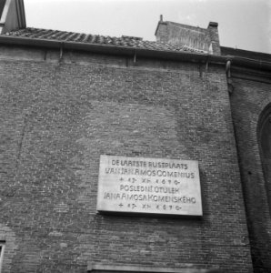 Onthulling Gedenksteen Comenius te Naarden, Bestanddeelnr 901-6162