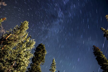 Sky stars time lapse