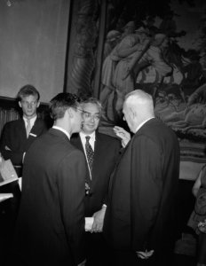 Ontvangst van het negende congres van de Internationale Federatie voor Ruimtevaa, Bestanddeelnr 909-8011