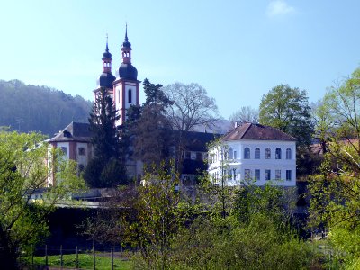 Oberzell, Klosterkirche von Norden, 1