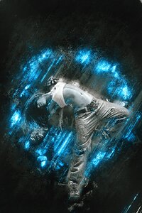 Female hip hop dancer