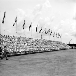 Ontvangst bij de Isla-raffinaderij in Willemstad, Bestanddeelnr 252-3949