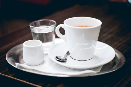 Espresso cups utencils