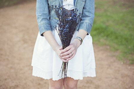 Blue engagement ring