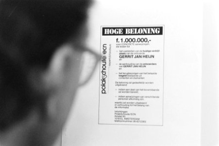 Ontvoering G. J. Heijn advertentie, Bestanddeelnr 934-1596