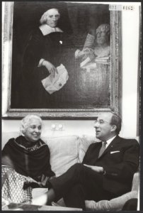 Ontvangsten, minister-presidenten, Cals, Jo, Lakshmi Pandit Mw Srimati Vijaya, Bestanddeelnr 091-0162