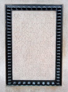 Oath - Boy Scout Memorial - Washington, DC - DSC06079
