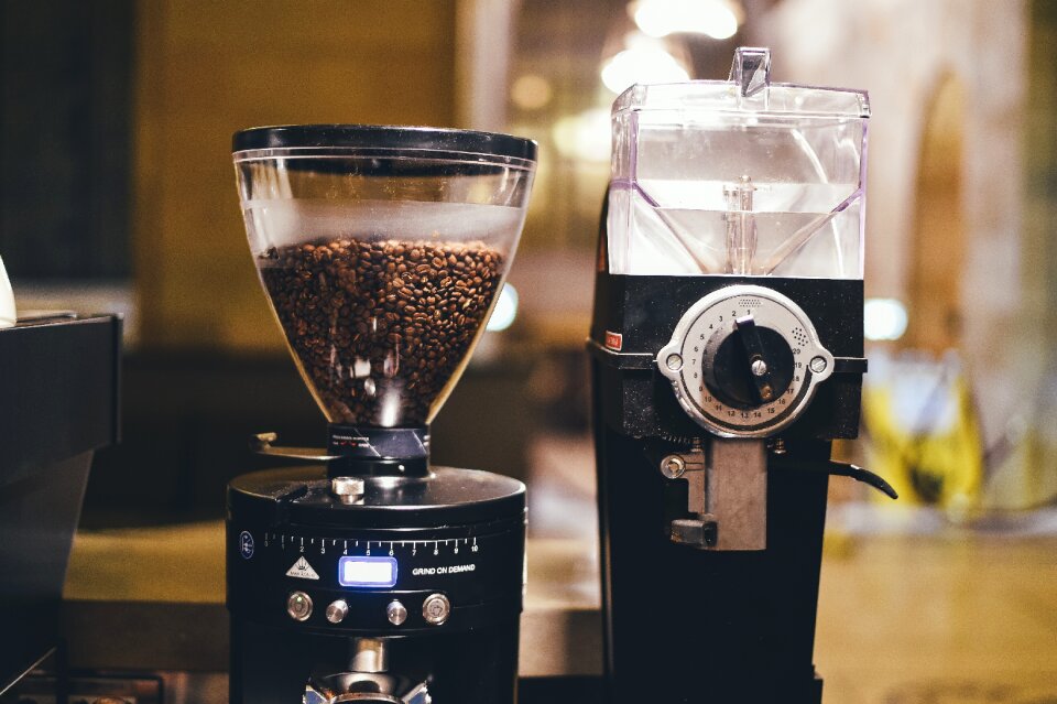 Coffee grinder coffee machine brown coffee