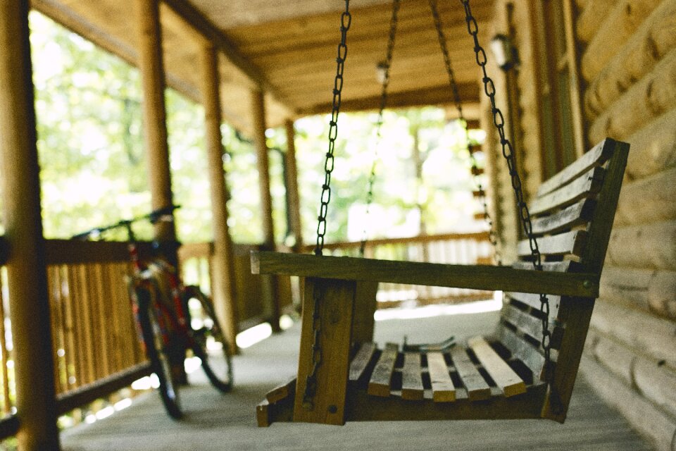 Chair depth of field porch