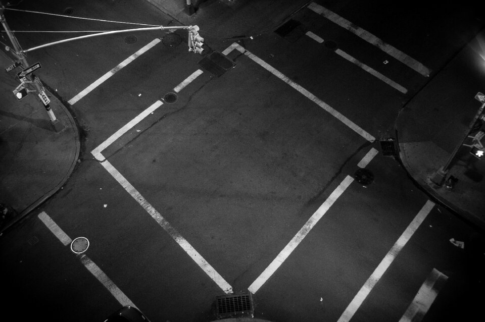Road intersection road signs roads