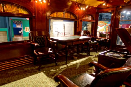 Observation Lounge - Wisconsin Railroad Car, Pullman Company, 1905 - Circus Museum - John and Mable Ringling Museum of Art - Sarasota, FL - DSC00422