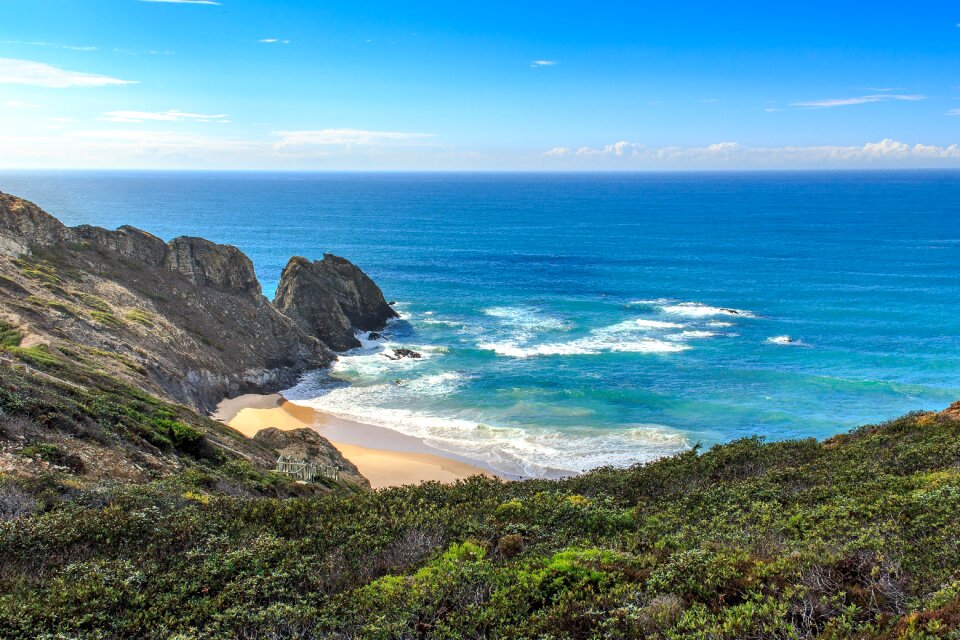 Portugal ocean coastline photo