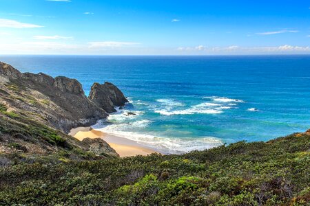 Portugal ocean coastline photo