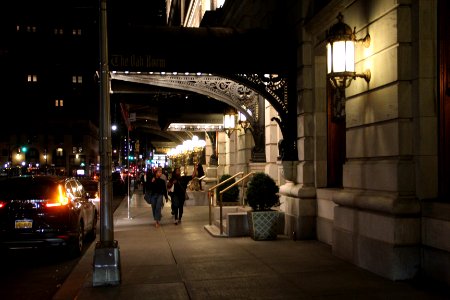 Oak Room (Plaza Hotel) entrance on 59th Street, Sept 2017
