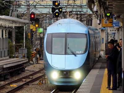Odakyu Series60000 Limited Express Asagiri in Minami-Shinjuku