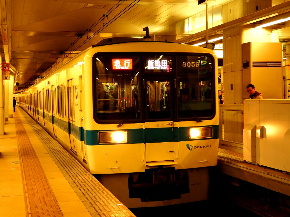 Odakyu Series8000 in Shinjuku