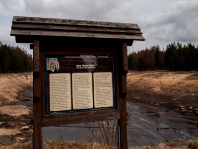 Oderteich Dammbau-Infofafel