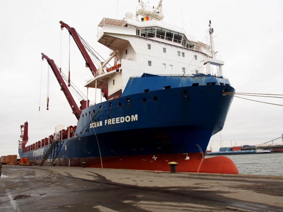 Ocean Freedom (ship, 2010) IMO 9506722 Vijfde havendok Port of Antwerp