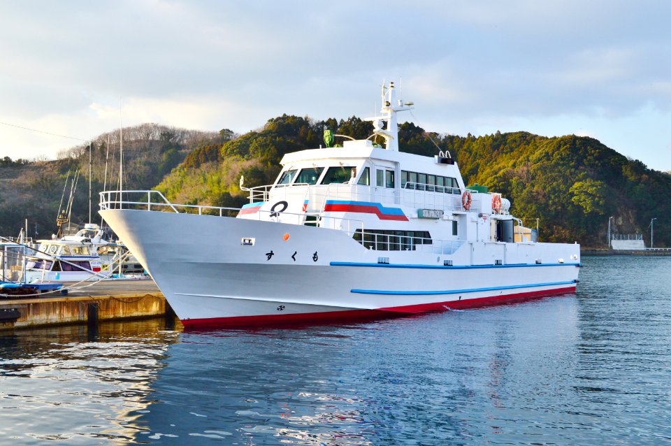 Ocean liner Sukumo in Port of Sukumowan