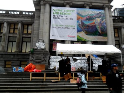 Occupy Vancouver stage photo