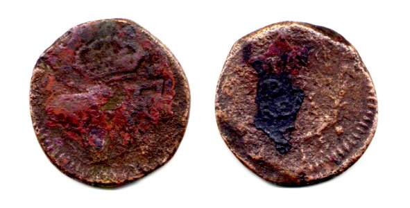 Octavilla de Durango de 1814 (anverso y reverso)