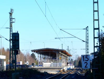Oberursel, Bahnhof, Bahnsteigdach