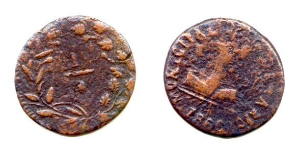 Octavilla de Ario (Michoacán) de 1865 (anverso y reverso)
