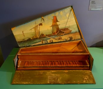 Octave spinet, Italy, 1600s - Germanisches Nationalmuseum - Nuremberg, Germany - DSC03288
