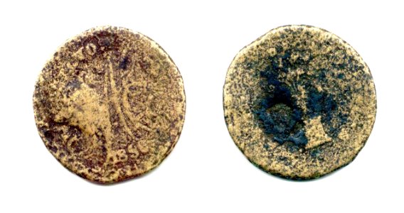 Octavilla de Apatzingán (Michoacán) de 1850 con resello 2 (anverso y reverso)