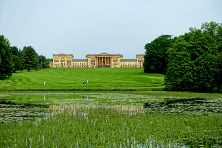 Octagon Lake with Stowe House, Stowe - Buckinghamshire, England - DSC06825