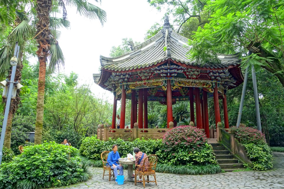 Octagonal pavilion - Chengdu Culture Park - Chengdu, China - DSC03990