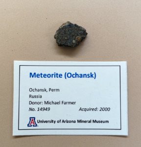 Ochansk meteorite, Russia - University of Arizona Mineral Museum - University of Arizona - Tucson, AZ - DSC08481