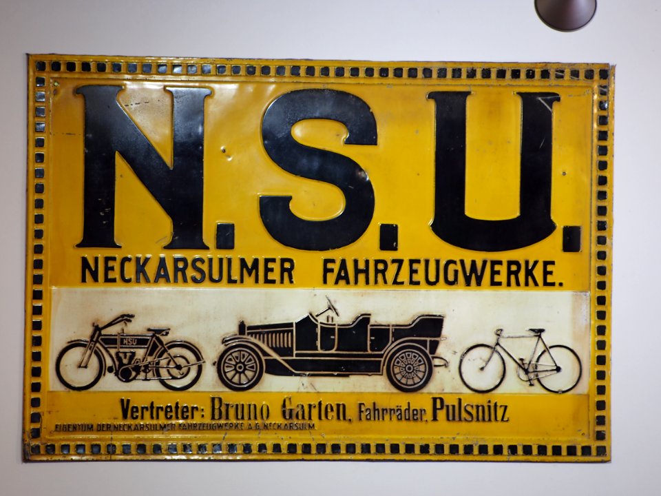 NSU enamel car advert pic2