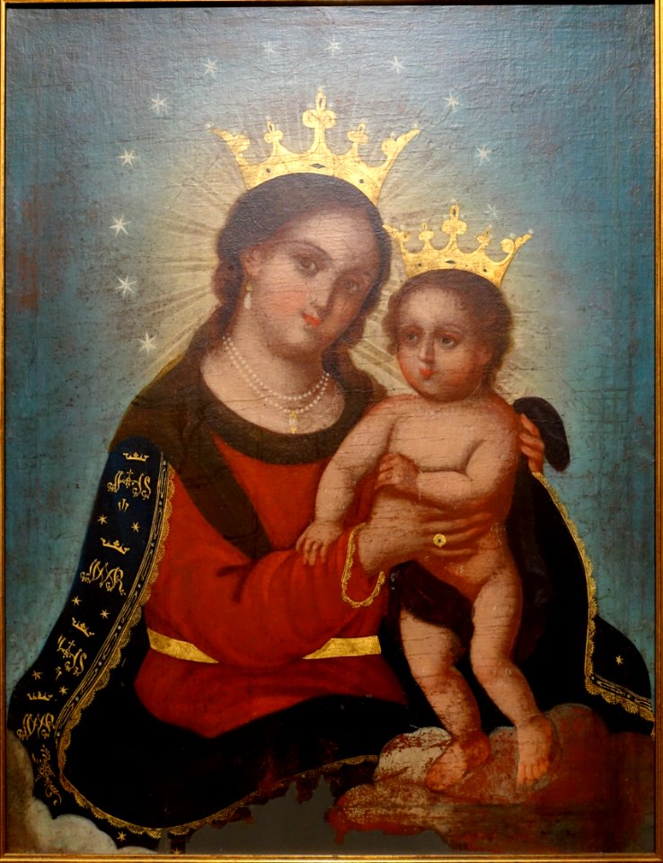 Nuesta Senora, Refugio de Pecadores, by Mariano Borja, Mexican, 1841 - Saint Ignatius Church, San Francisco, CA - DSC02588