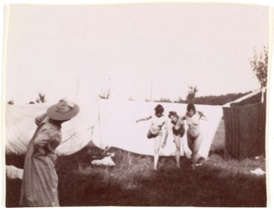 Nude Models Posing for a Painting Class by Adolf de Meyer 1890