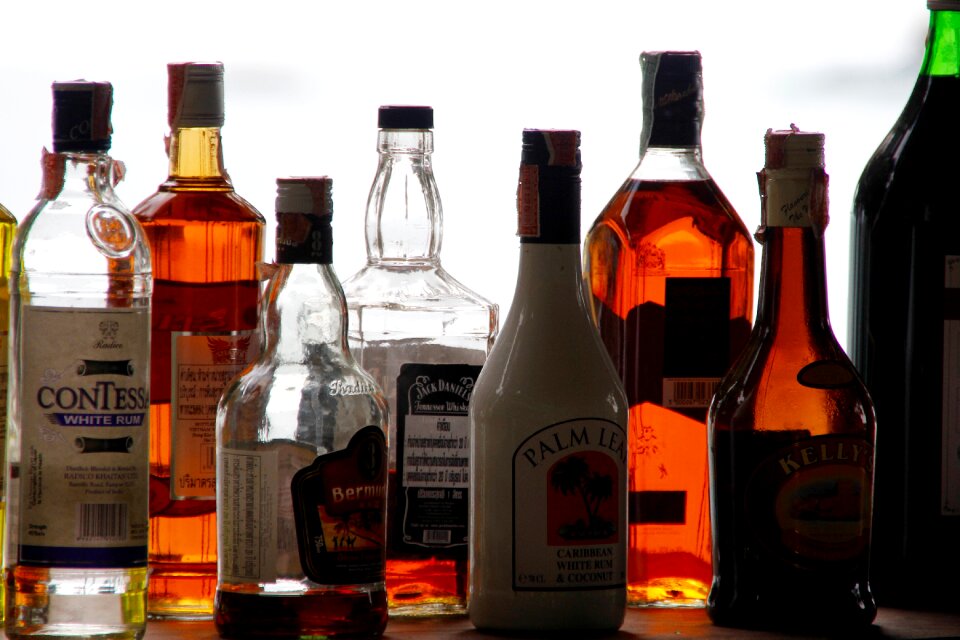 Bar alcoholic brandy