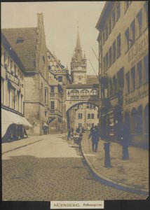 Nuernberg. Rathausgasse, Bestanddeelnr 158-2379
